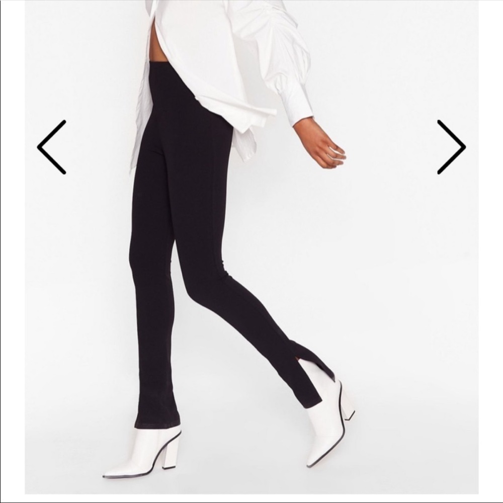 Slit pants